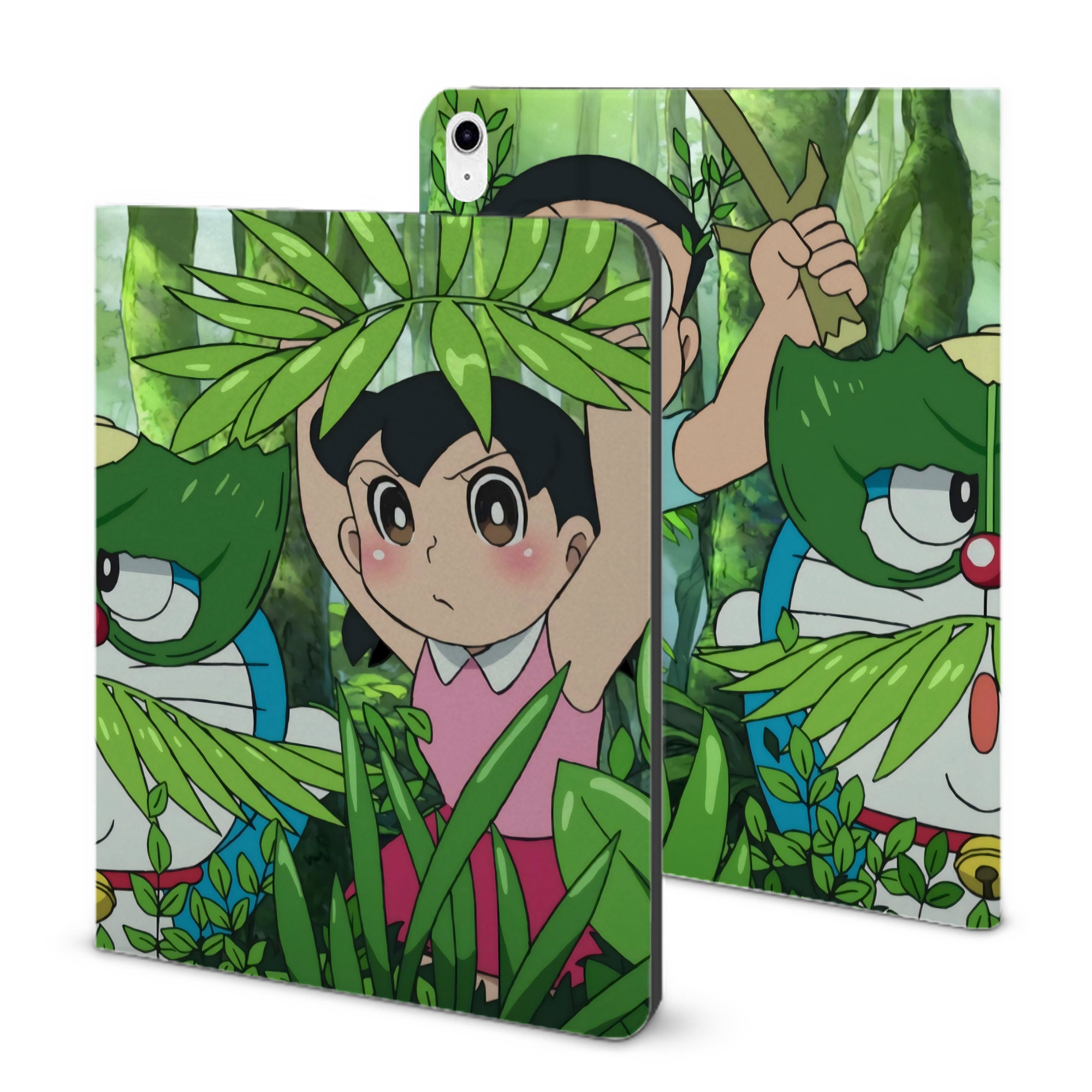 （画像用） ドラえもん Doraemon IPad ケース ブック型 PUレザー TPU 耐衝撃 軽量 薄型 ペン収納なし 全面保護 IPad 各モデル対応